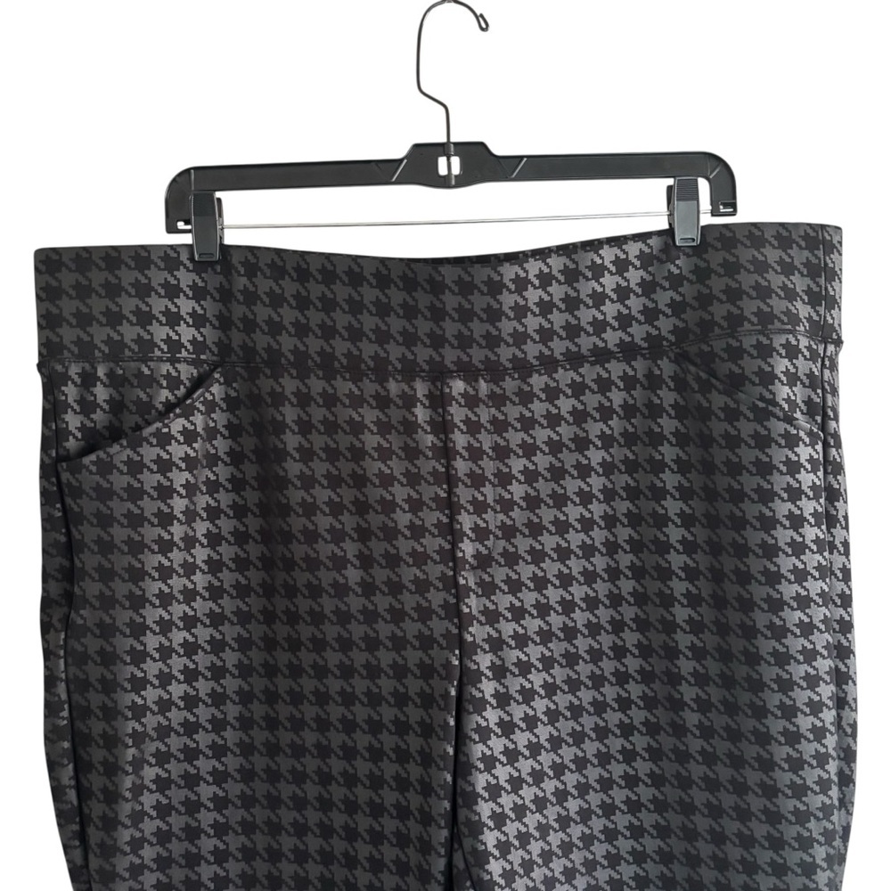 Torrid Pull-On Pocket Pixie Pants Houndstooth Pri… - image 3